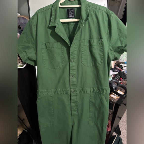 Flylow Green Short Sleeve Portola Women's Coveralls - Picture 2 of 14